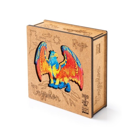 Wooden puzzle "Griffin", size l - 29 × 37 cm, 201 parts-5