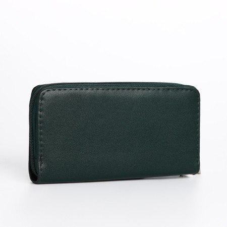 Women's wallet with lightning, green color-1