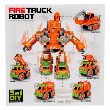 The designer of the screw "Fireman Robot", 5 in 1-22