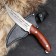 Caucasian knife "Corsair" with an engraving "Airborne Forces" with a scabbard, steel - 65x13, handle - beech