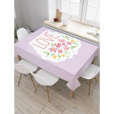 The tablecloth “Love”, rectangular, oxford, size 145x180 cm