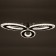 Luer with DPD 1095/3bk LED 114W Dimmer black 50x50x8 cm Bayerlux