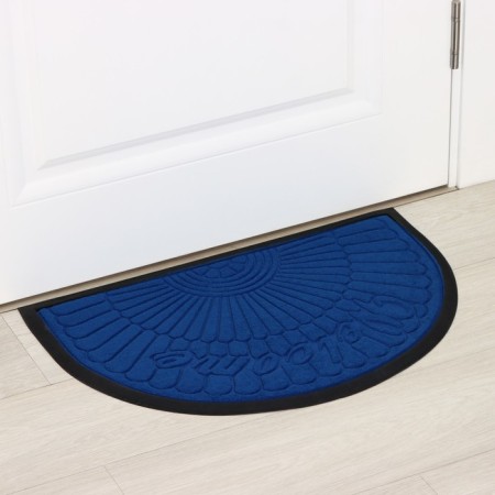 Rug -shaped semicircular shade of Welcome arch, 40 × 60 cm, with a edging, blue color-5