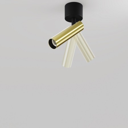 Technical C141CL-L125-6W3K-BBS, LED, 6 W, 30x30x166 mm, 290 lm, 3000K, black, brass-4