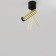 Technical C141CL-L125-6W3K-BBS, LED, 6 W, 30x30x166 mm, 290 lm, 3000K, black, brass