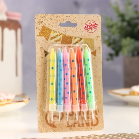 Candles in the “GOOD” cake 7x0.6 cm, 6 pcs-1