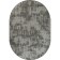 Oval Merinos Kair, size 200x290 cm, Gray color