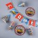 A set of paper dishes is a disposable machine ”: 6 plates, 1 garland, 6 glasses, 6 caps