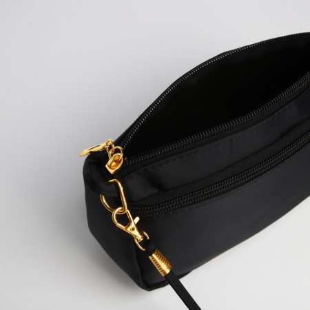 Bag Women's Cross-Bodi with a zipper, black color-8