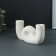 Summary "Knot" White, 17x3.5x8.5cm