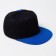 Basebolk with a direct visor for the boy Minaku, size 56, black/blue color