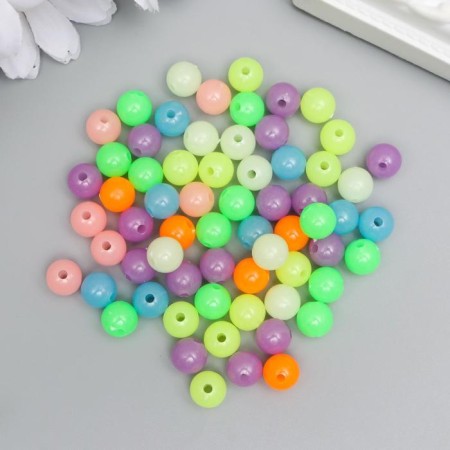 Beads for the work of acrylic phosphorus "balls" set of 20 grams 0.8x0.8x0.8 cm