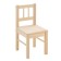Table and chair set of svala, a massif pine