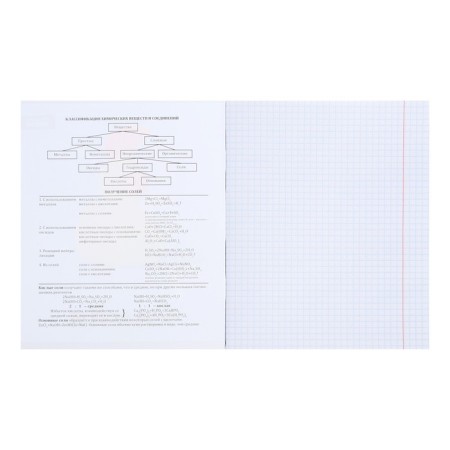 An objective note 48 sheets in the Error cage "Chemistry", cover covered paper, offset block-1