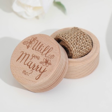 Casket for the rings "offer", beech, 5.2x4.2 cm-3