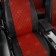 Autorekhls for Ford Kuga 2 since 2012-2016, jeep, perforation, eco-leather, red color, black