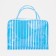 Cosmetic bag with lightning, blue color