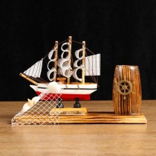 Souvenir ship on a stand, with a pencil of 22*7*15cm