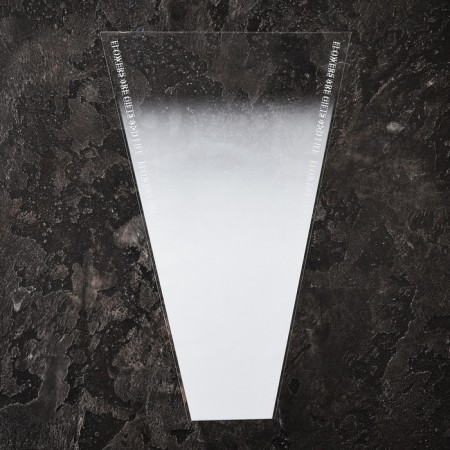 Packet of flowers, "transition", 30+9.5x45 cm, white-2