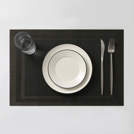 Serving napkin on the table "Window", 45 × 30 cm, dark brown color