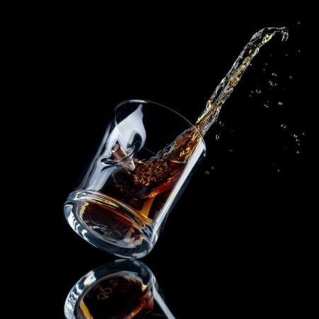 The glass "impenetrable. Whiskey Bullet", with a bullet, whiskey, 250 ml-1