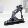 Figure "Frog Yoga on Twine" 16x21x11cm, silver