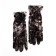 Carnival gloves openwork, black, short color
