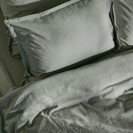 Crystick SL Home "Denim" 180*220 cm, central olive, 100% greedy cotton-2