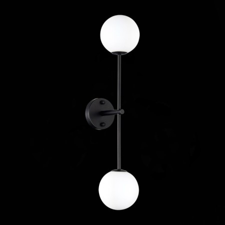 Sconces st. SL1506.401.02. Chieti. 2x5 watts, G9, 4000K, 12x65 cm, black color-3