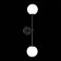 Sconces st. SL1506.401.02. Chieti. 2x5 watts, G9, 4000K, 12x65 cm, black color