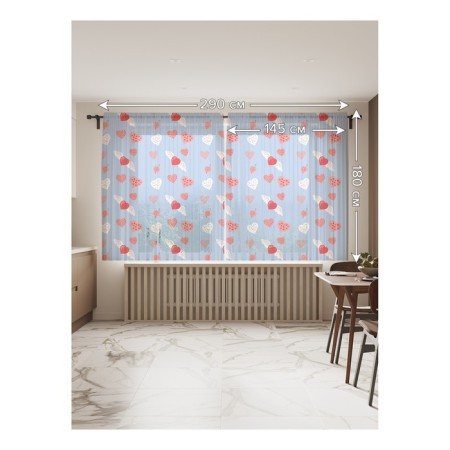 Photo "Inspired Hearts", size 145x180 cm, 2 pcs-1