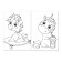 Coloring "Fairytale Pony", A5, 12 p.