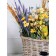 Artificial flower "Field dandelion", height 55 cm, yellow color