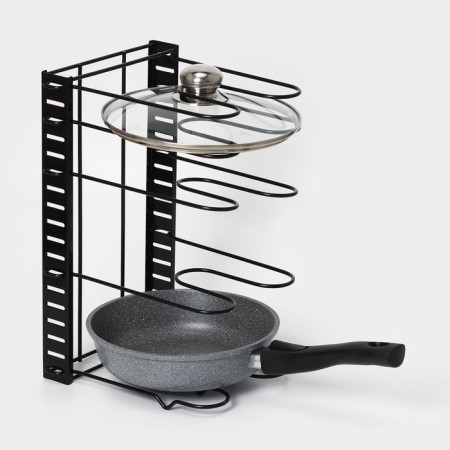 Frost Sastric Stand, 25 × 22 × 38 cm, black color-5