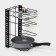 Frost Sastric Stand, 25 × 22 × 38 cm, black color