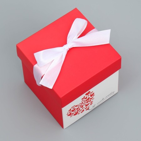 Gift folding box, packaging, “I love you”, 10 x 10 x 10 cm-2