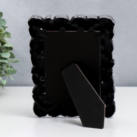Photo frame plastic 10x15 cm "Leaves-faith" dark silver 20x14.5 cm-3