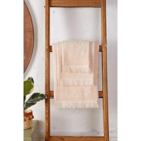 Trick Lovelife Fringe 50x90 beige towel, 100% cotton, 360 g/m2-3