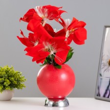 Night Poansettia 9XLED 4000K Red 15x15x40cm Risalux