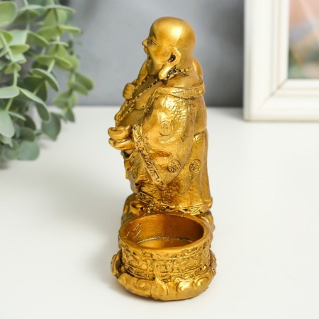 Souvenir Polystone candlestick for 1 candle "Money Khotse" mix 12.5x5x5x13 cm-3