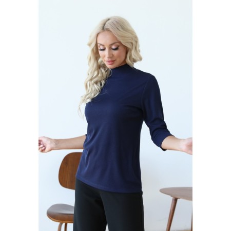 Women's turtleneck, size 42, blue color-10