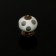 Handle button tundra, ceramic, white color with gray circles