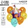 Bouquet of balloons “Happy Birthday”, animals, latex, foil, set 7 pcs.