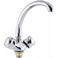 FAUZT FZS-293-39 kitchen mixer, two-wound, excess length is 215 mm, chrome