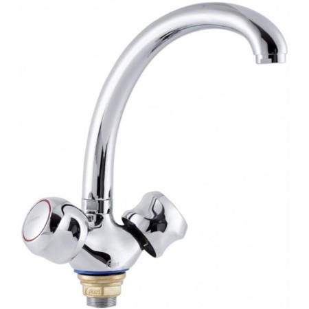 FAUZT FZS-293-39 kitchen mixer, two-wound, excess length is 215 mm, chrome