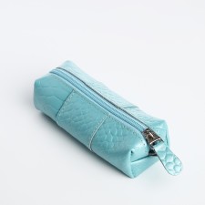 Key of the zipper, length 12.5 cm, ring, blue color