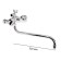 Accoona A7177 bath mixer, two -wound, with shower set, brass, chrome