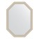 Mirror in the baguette frame, poisoned silver 52 mm, 59x79 cm