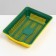 Deep toilet with a mesh of 36 x 25 x 9 cm, green/yellow