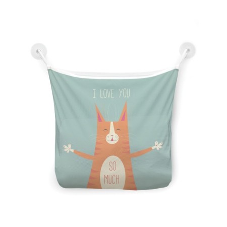 Organizer in a bath on the suction cups “Love without borders”, for storing toys and trifles, size 33x39 cm-2